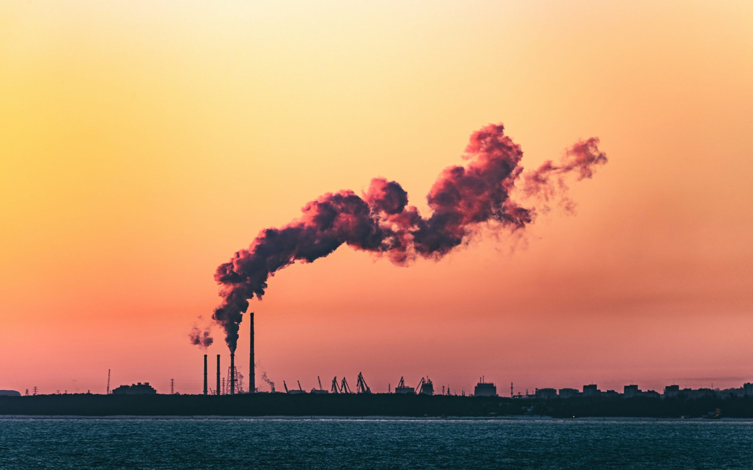 Emissions rising into the air contributing to global warming